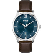 Hugo Boss Brown Leather Dress Watch