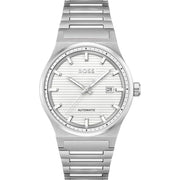 Hugo Boss Gray Stainless Steel Dress Watch