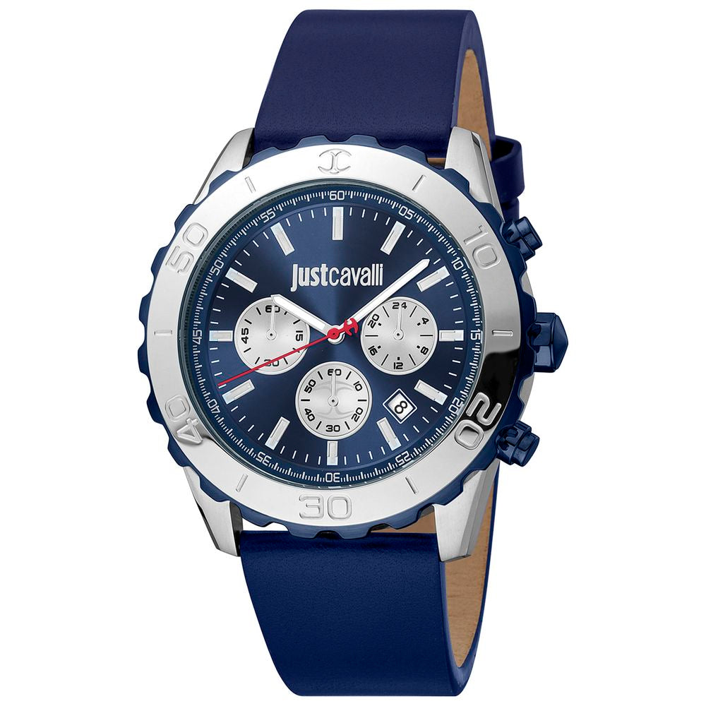 Just Cavalli Blue Leather Dress Watch Main image