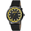 Just Cavalli Black Leather Dress Watch