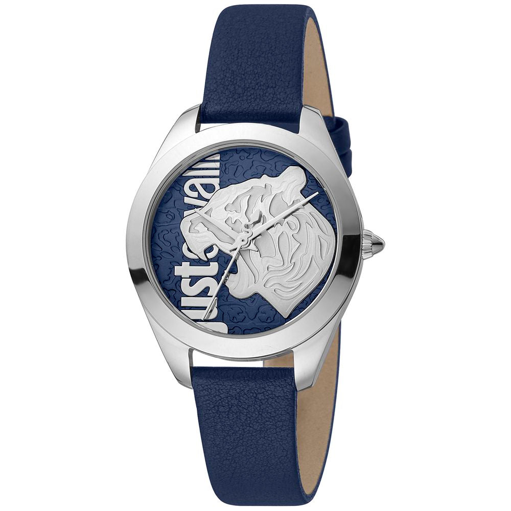 Just Cavalli Blue Leather Dress Watch Main image