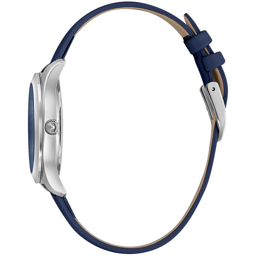 Just Cavalli Blue Leather Dress Watch