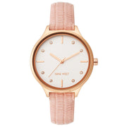 Nine West Multicolor Leather Dress Watch