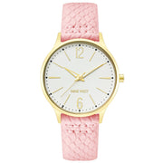 Nine West Multicolor Leather Dress Watch