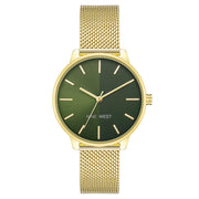 Nine West Gold Stainless Steel Dress Watch