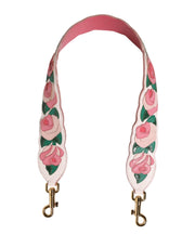 Dolce & Gabbana Strap White Floral Calf Leather Bag Accessory Shoulder for Women