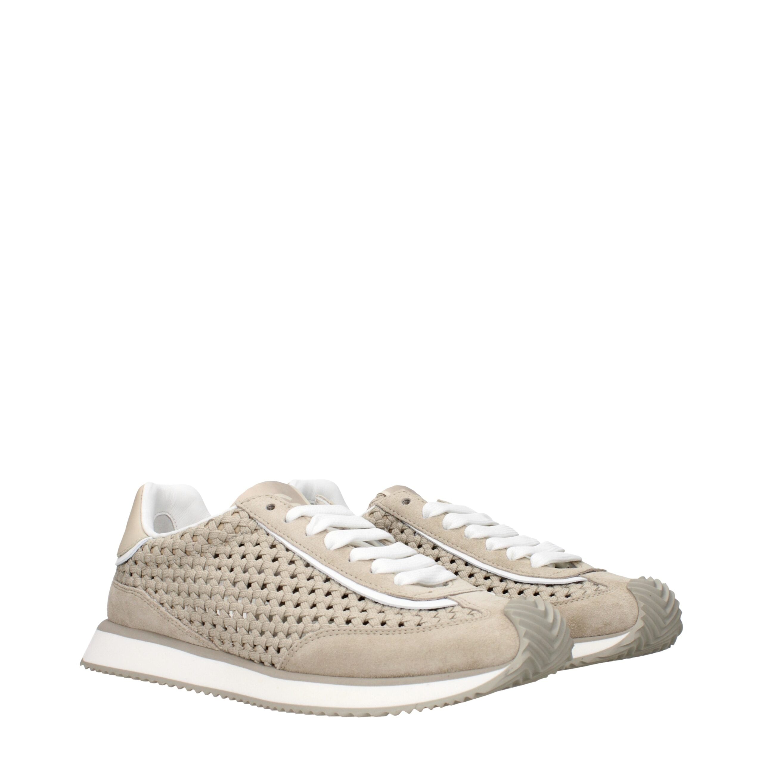 Dolce & Gabbana Beige Fabric Low Top Sneakers Secondary image