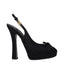 Dolce & Gabbana Black Satin High Heel Pumps
