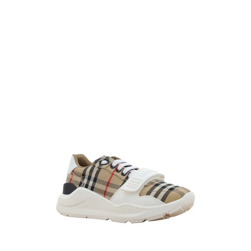 Burberry Beige Calf Leather Bos Taurus Athletic Sneakers Secondary image