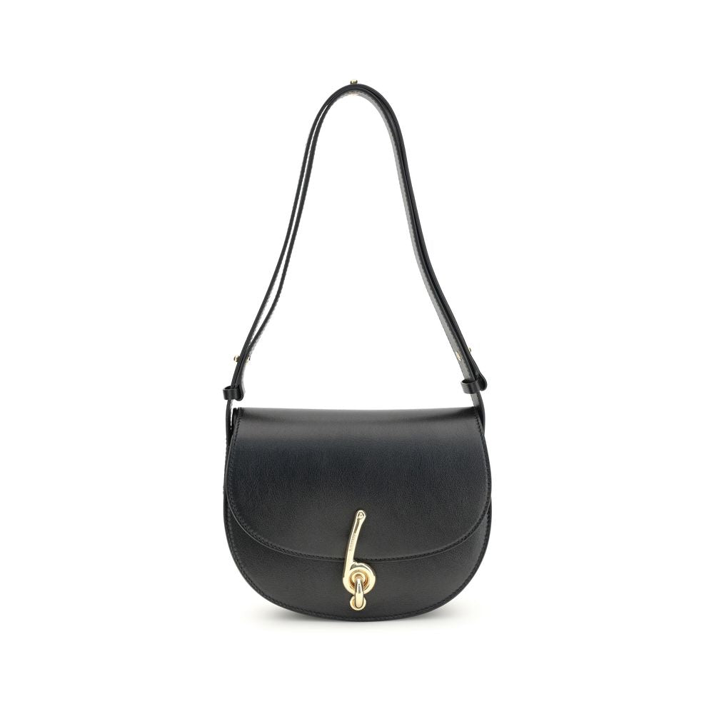 Burberry Black Calf Leather Bos Taurus Shoulder Bag Main image