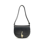 Burberry Black Calf Leather Bos Taurus Shoulder Bag