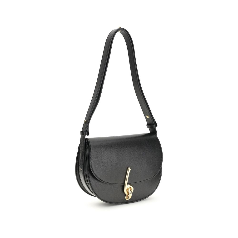Burberry Black Calf Leather Bos Taurus Shoulder Bag Secondary image