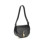 Burberry Black Calf Leather Bos Taurus Shoulder Bag