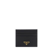 Prada Black Calf Leather Bos Taurus Wallet