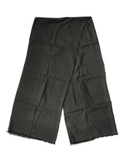 Dolce & Gabbana Black Modal Neck Wrap Men Shawl Men Scarf