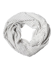 Dolce & Gabbana White Polka Dot Polyester Shawl Scarf for Women