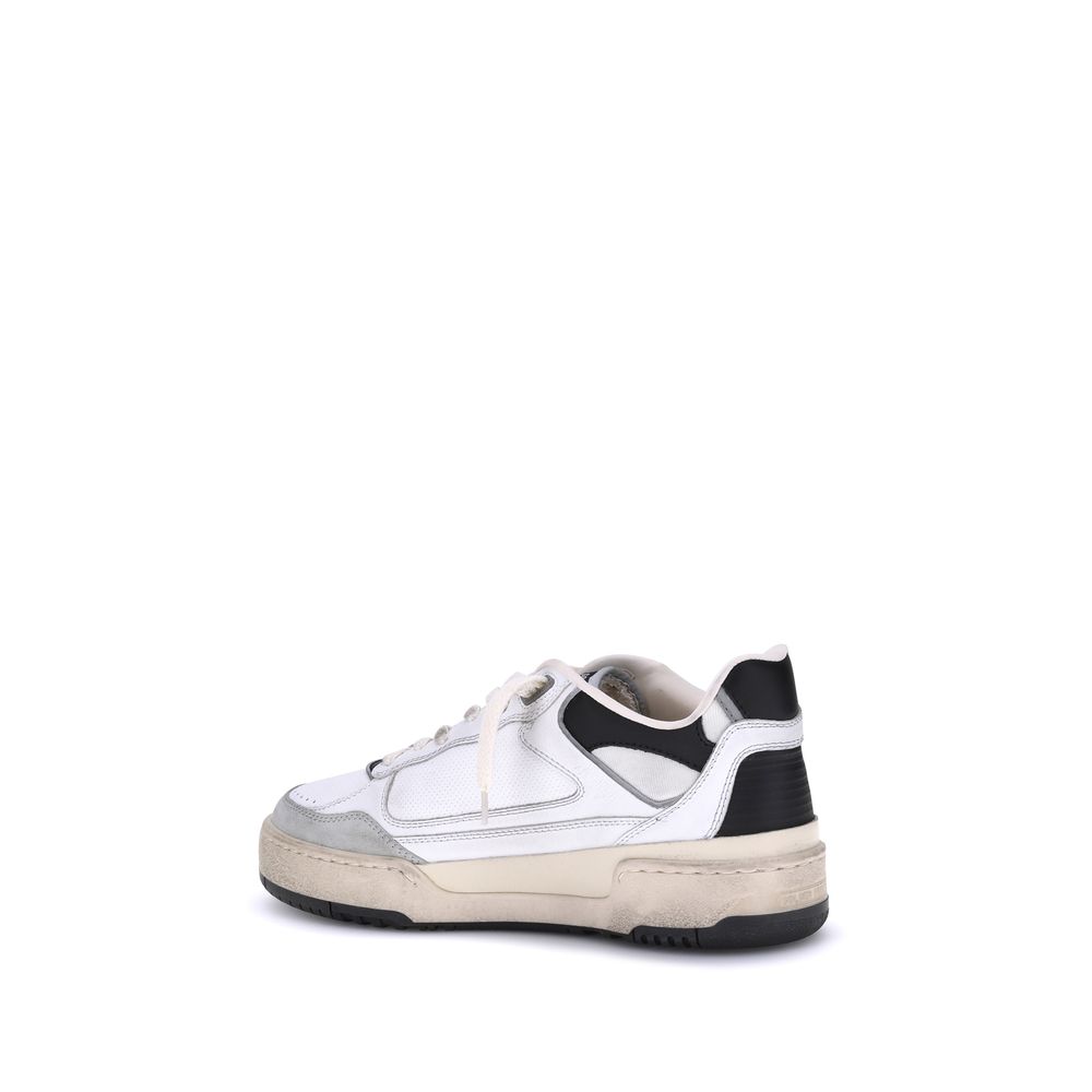 Golden Goose White Calf Leather Bos Taurus Chunky Sneakers