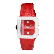 Laura Biagiotti Red Leather Dress Watch