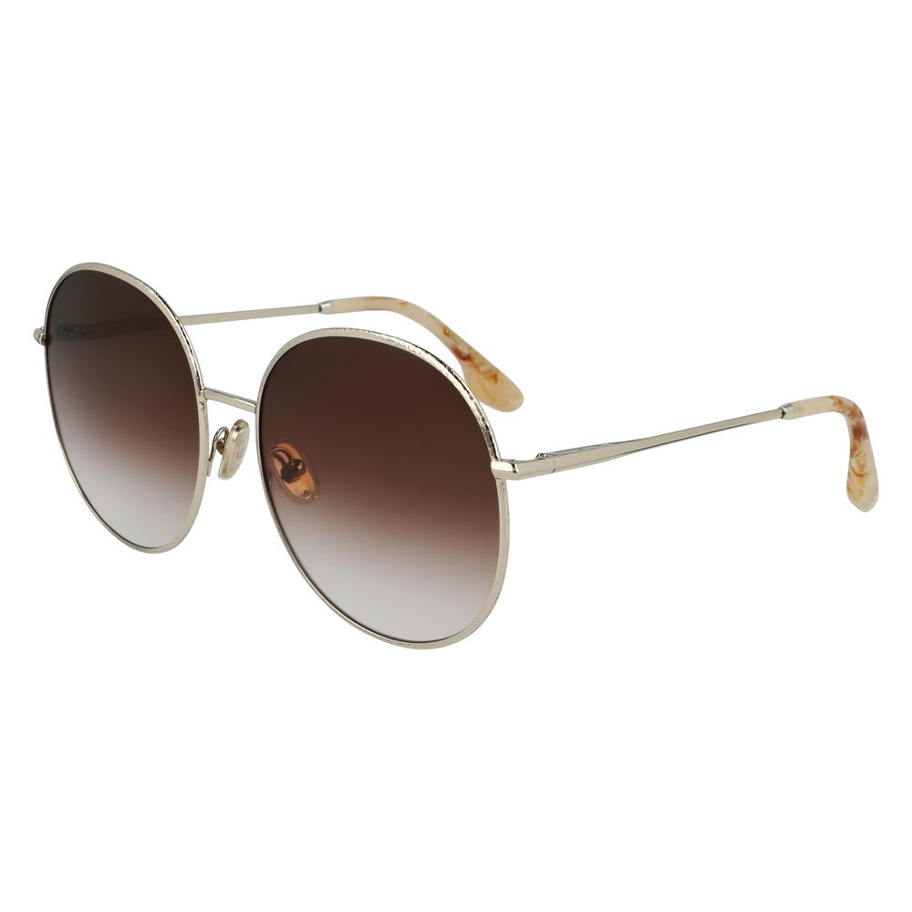Victoria Beckham Gold Metal Sunglasses