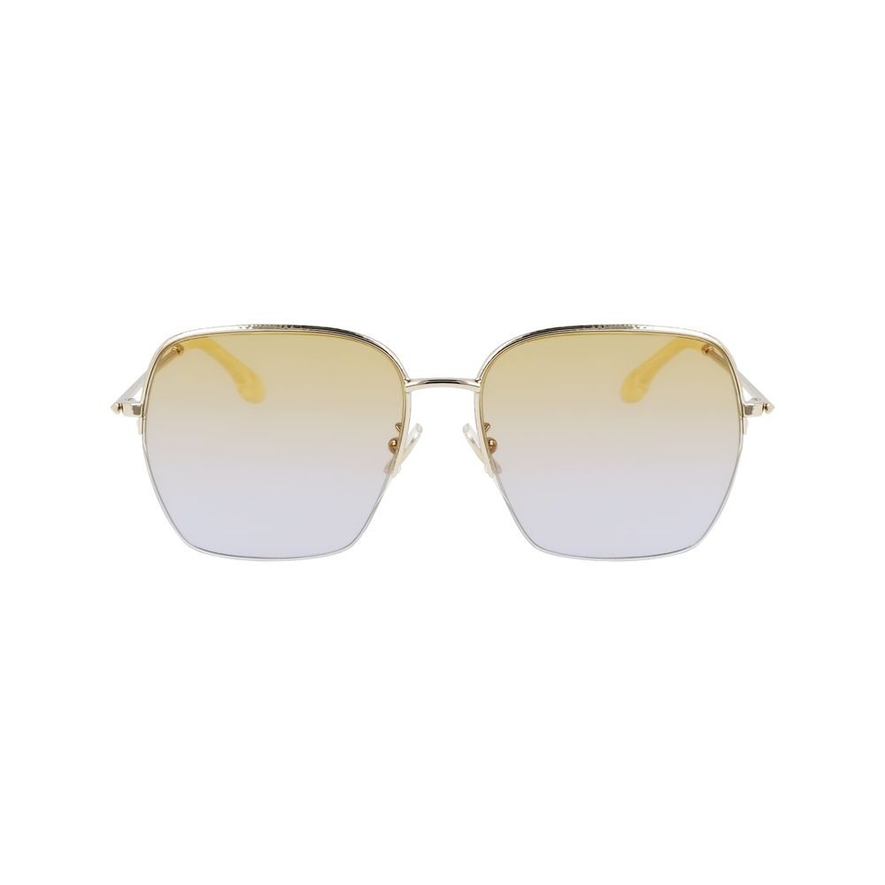 Victoria Beckham Gold Metal Sunglasses