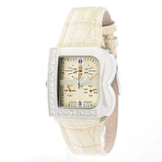 Laura Biagiotti Beige Leather Dress Watch