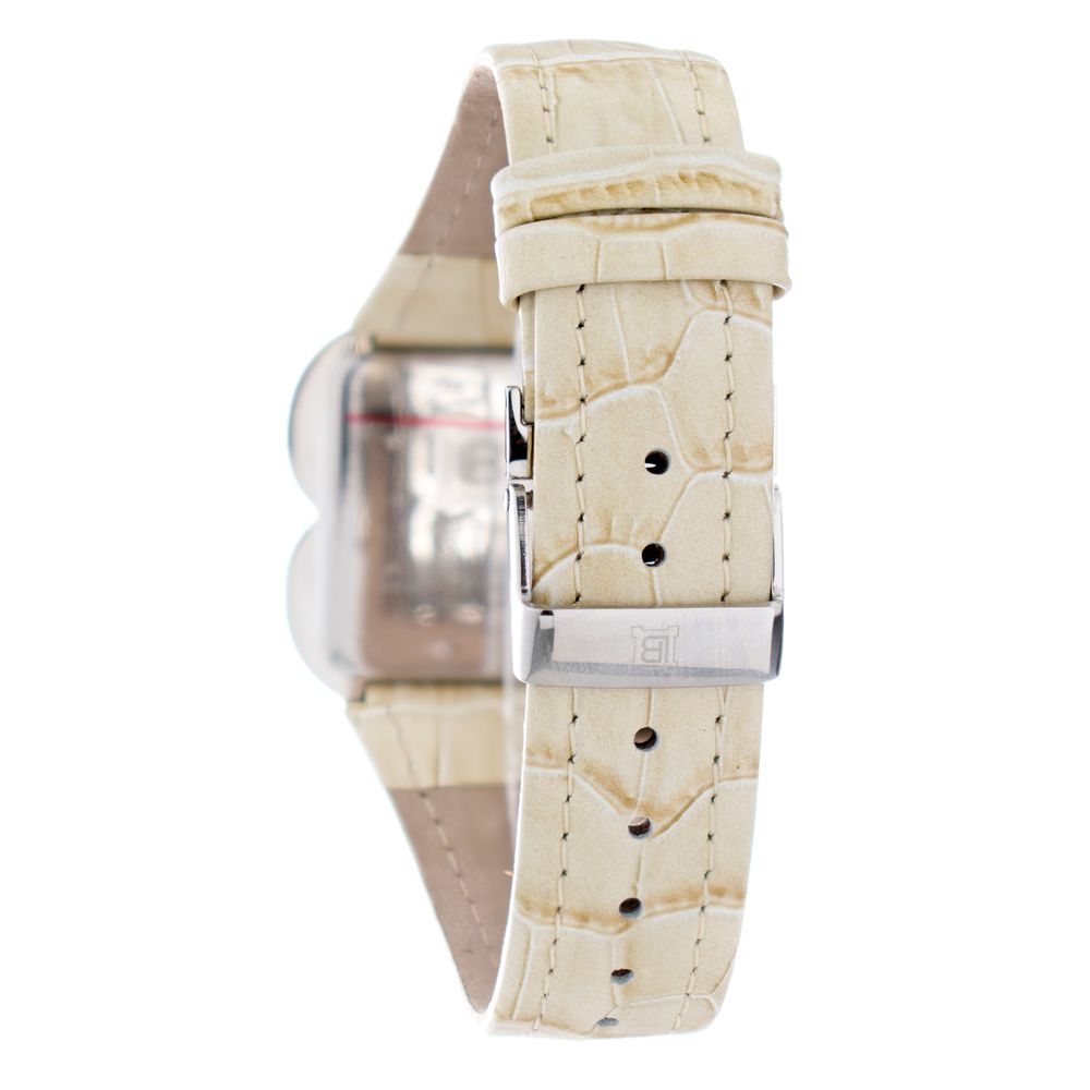 Laura Biagiotti Cream Leather Dress Watch