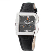 Laura Biagiotti Black Leather Dress Watch