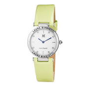Laura Biagiotti Green Leather Dress Watch