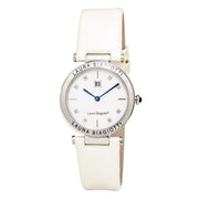 Laura Biagiotti Beige Leather Dress Watch