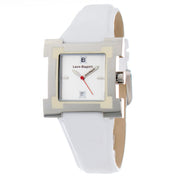 Laura Biagiotti White Leather Dress Watch