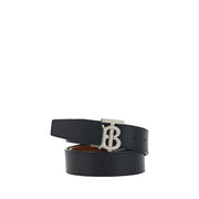 Burberry Black Calf Leather Bos Taurus Regular Belt