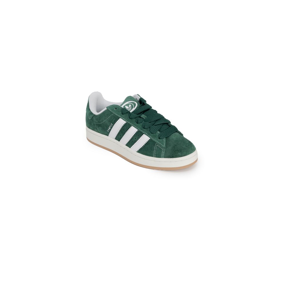 Adidas Originals Green Suede Leather Low Top Sneakers