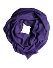 Dolce & Gabbana Purple Lace Stole Cotton Wrap Shawl Scarf for Men