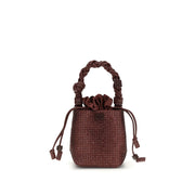 Ganni Bordeaux Recycled Polyester Handbag