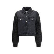 Ganni Black Cotton Denim Jacket