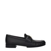 Givenchy Black Leather Slip-On Loafers