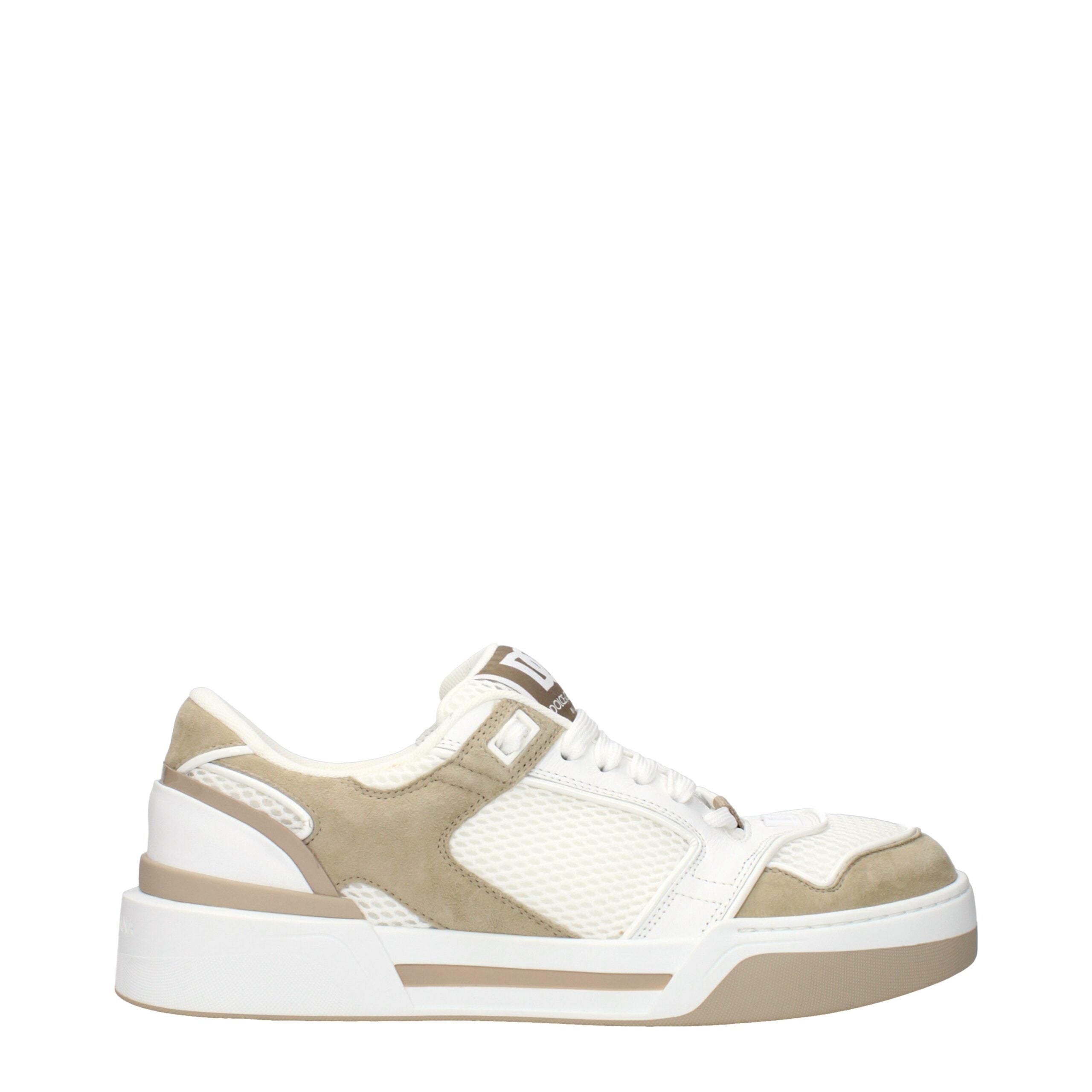 Dolce & Gabbana White Fabric Low Top Sneakers Main image