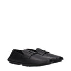 Dolce & Gabbana Black Leather Slip-On Loafers