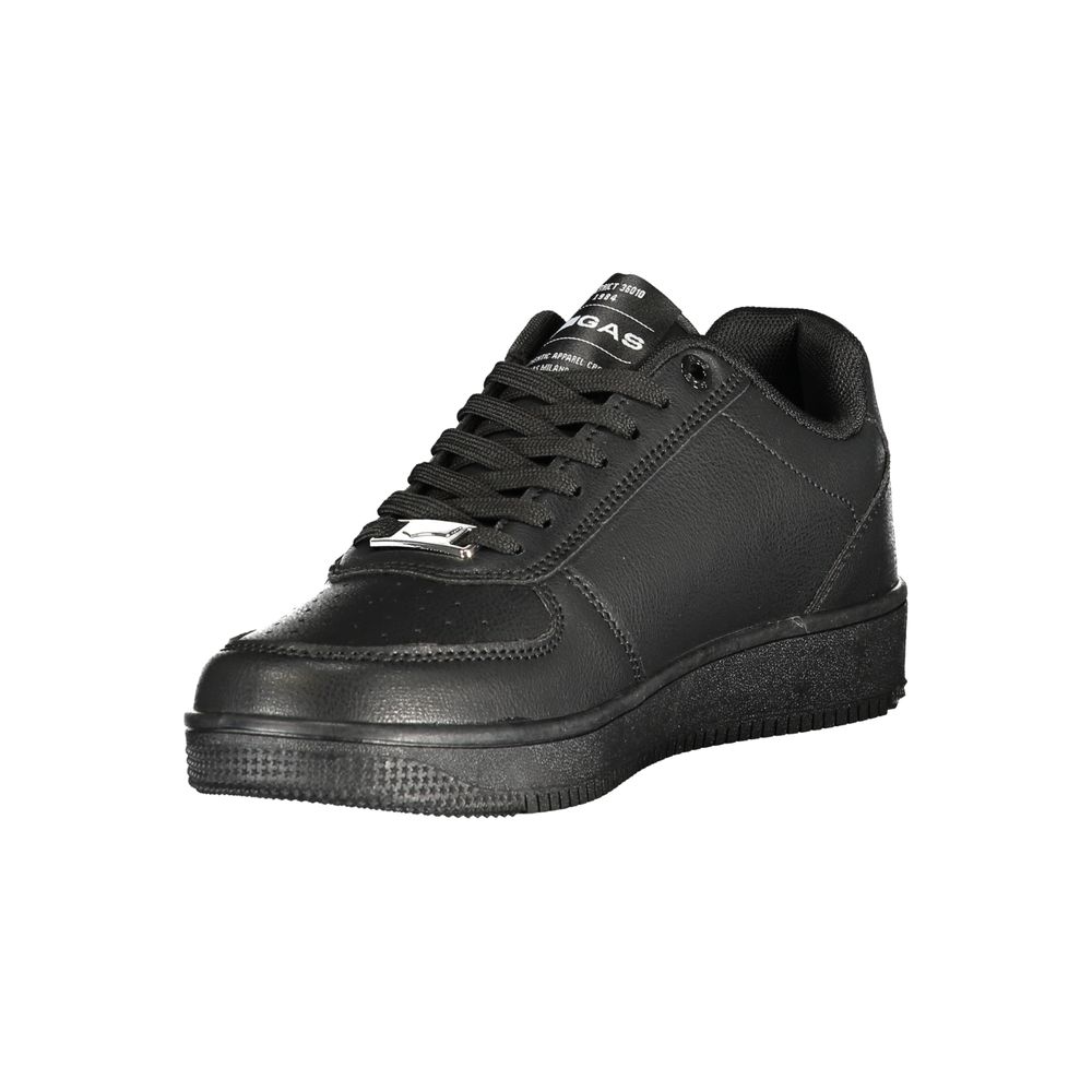 Gas Black Polyurethane Women Sneaker
