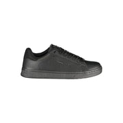 Gas Black Polyurethane Men's Sneaker