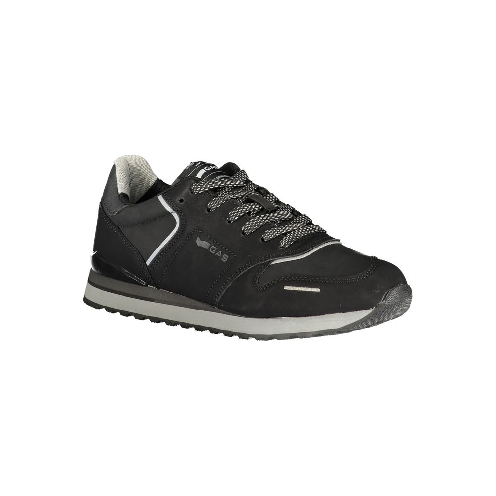 Gas Black Polyurethane Men's Sneaker