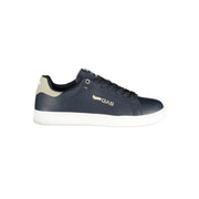 Gas Blue Polyurethane Men's Sneaker