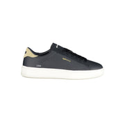 Gas Blue Polyester Men Sneaker