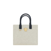 Versace Cream Cotton Shoulder Bag