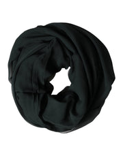 Dolce & Gabbana Dark Green Stole Silk Neck Wrap Shawl  Scarf