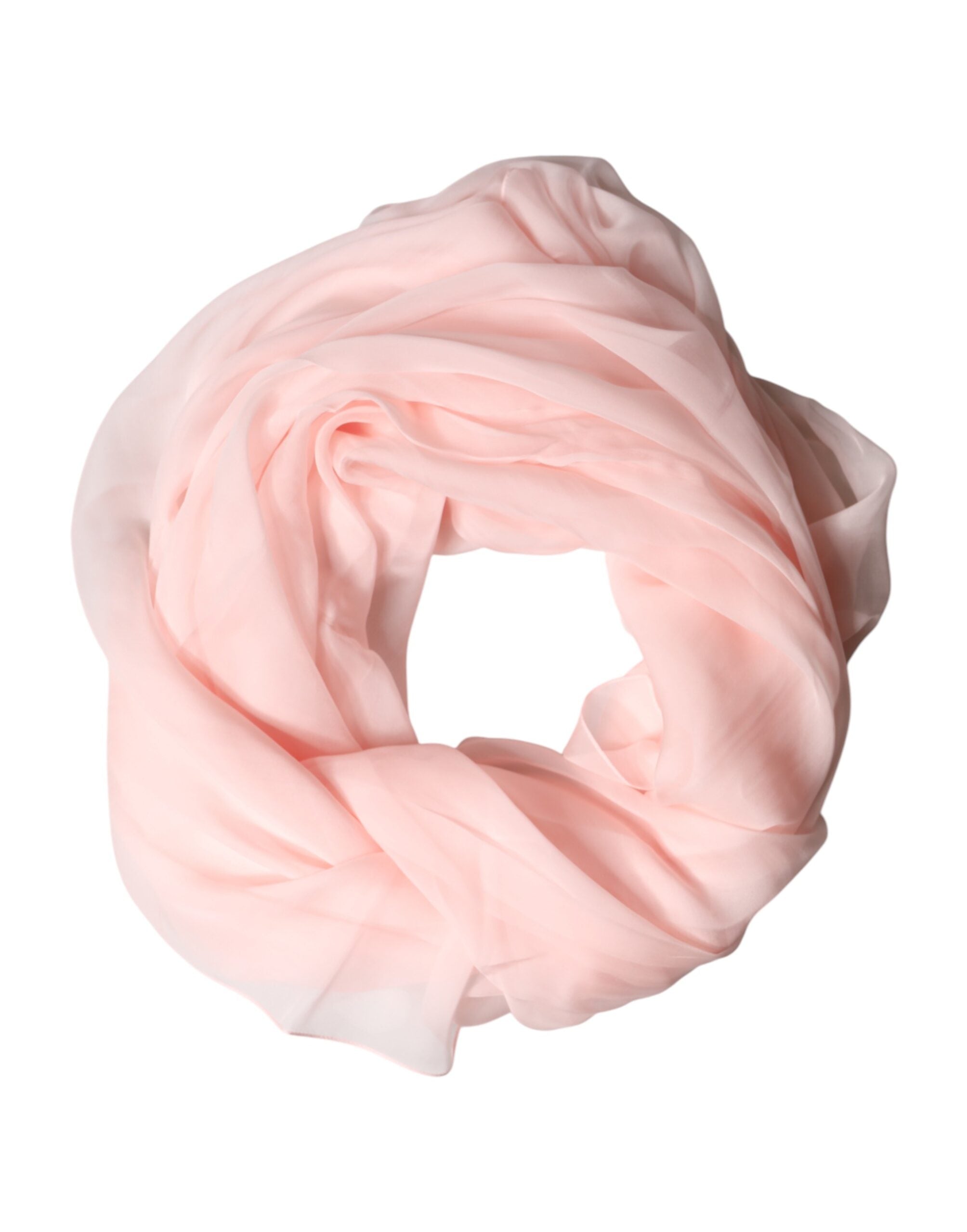 Dolce & Gabbana Light Pink Stole Silk Neck Wrap Shawl Scarf for Men