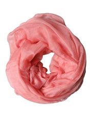 Dolce & Gabbana Light Pink Cashmere Neck Wrap Shawl Scarf for Men