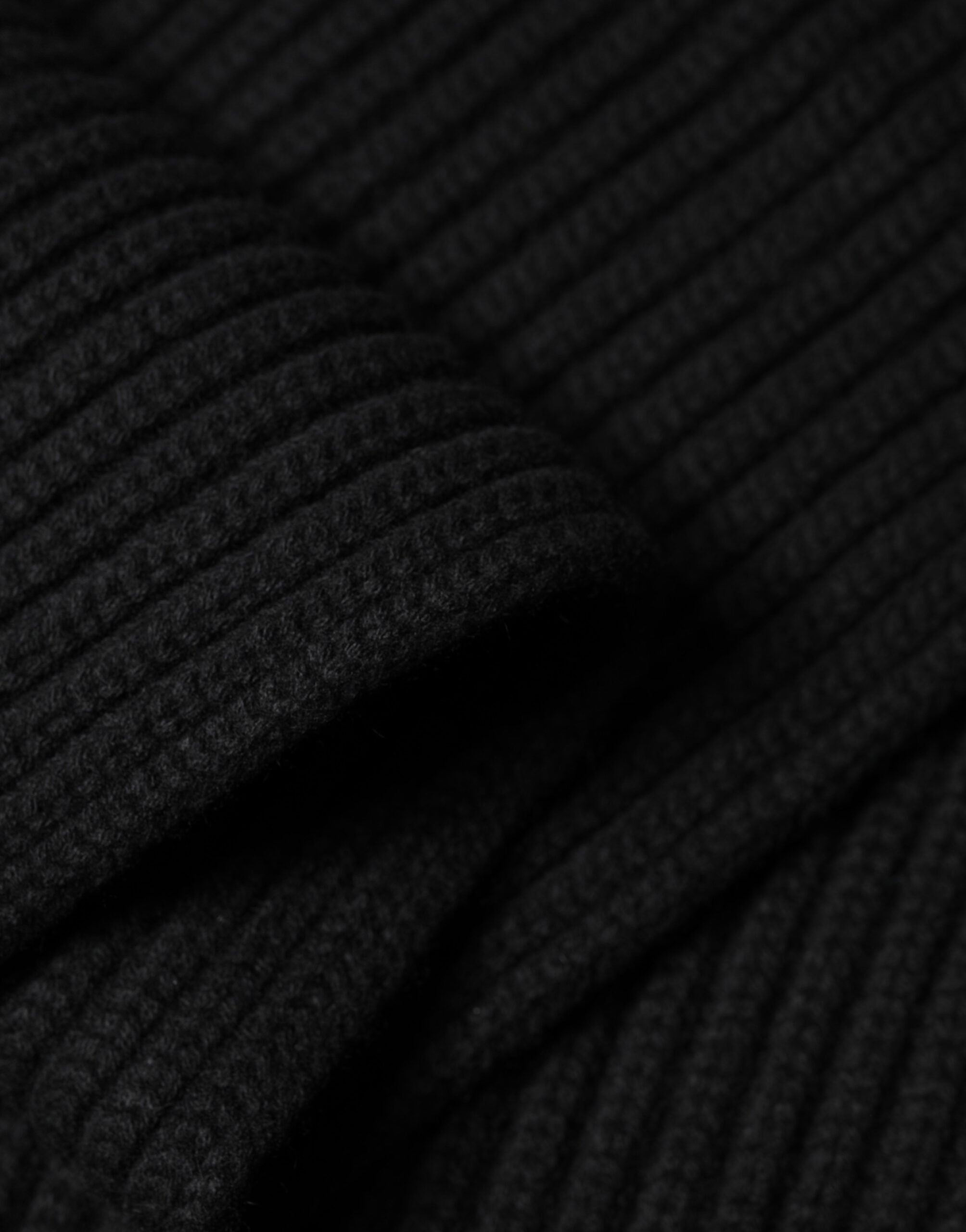 Dolce & Gabbana Black Cashmere Knit Neck Wrap Shawl 202cm x 26cm  Scarf