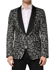 Dolce & Gabbana Black Jazz Club Silk Single Breasted Blazer for Men