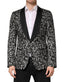 Dolce & Gabbana Black Jazz Club Silk Single Breasted Blazer